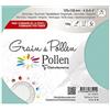 Clairefontaine 33591C - Pacco da 5 Buste gommate - Formato 12,5x13,8cm - 120g/m² - Colore Verde acqua -Inviti Eventi e Corrispondenza - Gamma Grana di Pollen - Carta Premium a grana