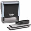 Trodat Printy 4913 - Timbro autoinchiostrante fai da te, colore blu pastello, può essere cambiato più volte, inchiostro nero, dimensioni 57 x 21 mm, massimo 6 righe di testo