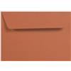 Clairefontaine 33476C - Pacco da 5 Buste autoadesive - Formato C6 (11,4x16,2cm) - 120g - Colore Terracotta -Inviti Eventi e Corrispondenza - Gamma Grana di Pollen - Carta a grana