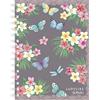 Herlitz Quaderno a spirale, formato A5, motivo: Ladylike Butterflies, 100 fogli a quadretti, 1 pezzo