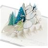Hallmark Biglietto di Natale, The Mandalorian, 3D e biglietto pop-up, auguri di Natale, design The Mandalorian e Grogu, colorato