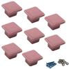 Zerniple Pomelli in ceramica rosa per porte e armadietti per la camera dei bambini (8 pezzi)