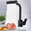 XWIHTR Rubinetto da cucina XWIHTR girevole a 360° ad alta pressione in acciaio inossidabile con 4 modalità di getto Rubinetto miscelatore per lavello da cucina (nero)