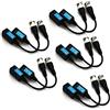 Setik 5 paia Balun per Telecamere 4K 8MP 10 pezzi trasmettitore ricetrasmettitore 5 coppie video HD BNC passivo RJ45 cavo UTP connettori AHD/TVI/CVI/CVBS