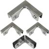 Yizzwtc 4Pcs Morsetti in Acciaio Inox per Angoli di Vetro, Staffe di Fissaggio ad Angolo Retto a Forma di L per Fissaggio o Acquario Fai Da Te (per Vetro di Spessore 5-8 mm)