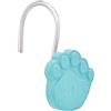 Amazon Basics Ganci per tenda da doccia per bambini, a forma di zampa, 9 Unità, Multicolore