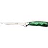 Rockingham Forge Sunrise Collection, coltello da disosso da 6 pollici, acciaio inossidabile con manico in resina, verde smeraldo