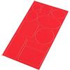 cyclingcolors Toppe autoadesive impermeabili per riparare tessuti vestiti tende zaini giacche e piumini 10x18cm, rosso