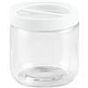 InterDesign iDesign Ariana Glass Portaspazzolini, Vetro, Trasparente, 9.5x9.5x10.25 cm