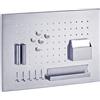 Zeller 11125 Pannello Magnetico in Acciaio Inox 50 x 35 cm con Utensili