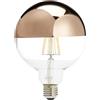 Lighted Lampadina LED globo Specchio E27, 6 W, Oro rosa, 125 x 170 mm