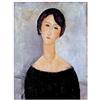 ArtPlaza AS10268 Pannello Decorativo, Woman in Black-(Modigliani), Legno, Multicolore, 60 x 1.8 x 80 cm