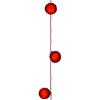 Blachere Illumination A790R Ghirlanda palle di velluto rosso