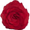 SARO LIFESTYLE FT095.R13R Fleur De Jardin, Cuscino Imbottito in Poliestere, Rosso, 33 cm