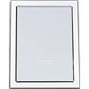 Haysom Interiors Cornice per foto in stile moderno, placcata argento, 12,7 x 17,8 cm, con retro in velluto nero