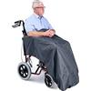 Kozee Komforts Coprigambe impermeabile estivo, leggero e facile da usare per sedia a rotelle e scooter mobile, grigio