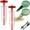 XIABYAYU Distributore di Sementi, 6 Pcs Dispenser di Semi, Seminatrice Manuale per Semi, Spargitore di Semi, Seminatrice da Giardino per Semi Piccoli, Fiore