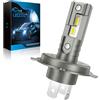 Sycreek H4 LED Moto 30000 LM 100W - Kit de Conversión para Faros de Coche/Moto 12V, Luz Blanca Pura 6500K,Reemplazo Halógeno de Alta Luminosidad,1 Lampadine Led h4