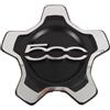 Fasizi Coprimozzo Ruota Compatibile Con 500X 2016-2022 Sostituisce 735668196 735626312 735626311 (cornice Argento)