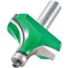 Trend CraftPro Fresa per rifilare con cuscinetto, gambo 1/2 pollice, raggio 19mm, lunghezza di taglio 25mm, metallo duro (TCT), C079AX1/2TC