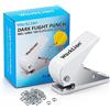 WORKLION Dart Flight Punch Kit - 1 perforatore portatile per freccette con 100 anelli ad O, accessori leggeri per freccette per albero freccette