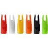 Lamehfyo 50pcs Cocche per Frecce da tiro con l'arco Cocche per frecce con Inserto in Plastica da 5/16 Cocca di Ricambio Capispalla con code di freccia Accessori per l'estremità dell'asta della freccia (Verde)