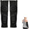 Zerabidpro Gomitiere Portiere Calcio, Gomitiere Palestra Braccioli Imbottiti Manicotti con Cuscinetti EVA e Design Antiscivolo, Nero - Confezione da 2