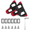 GERUI 1 pezzo Premium SPD Cleats per scarpe da bicicletta, compatibile con Shimano SPD SL Cleats, durevole, antiscivolo, ad alte prestazioni per bici da corsa e bici indoor (rosso)