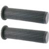 cyclingcolors Manopole moto 135 mm diametro 24 mm in gomma per manubrio compatibile con Vespa PX Arcobaleno 125 150 200 cc, nero