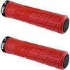 cyclingcolors Manopole bici lock-on 135 mm diametro 22 mm morbide unisex per manubrio MTB trekking strada scooter bici, rosso