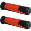 cyclingcolors Manopole bici 125 mm diametro 22 mm doppia densità morbide unisex per manubrio MTB trekking strada scooter bici, rosso