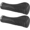 cyclingcolors Manopole bici lock-on 135 mm diametro 22 mm ergonomiche morbide unisex per manubrio MTB trekking strada scooter bici, nero