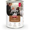 MERA Pure Sensitive Manzo (6 x 400 g), cibo per cani bagnato ad alto contenuto di carne e senza cereali, cibo umido al 100% di proteine animali per cani sensibili, proteine singole
