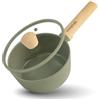Römertopf Casseruola 20 cm con Coperchio in Vetro - Alluminio con Rivestimento Antiaderente, Verde, senza PFAS, tradizione dal 1967