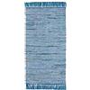 andiamo -LUXOR- living Tappeto Frida cotone fibra naturale tessuto a mano blu 60 x 120 cm