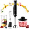 Cheflee 800W Frullatore Multifunzione 5 In 1 Frullatore Immersione, Mixer a Immersione Professionale, ad Immersione, Tritatutto Per Fare Frullati Purea Pappe