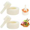 Hapivida 2 Pezzi Stampo per Cono Gelato, 5 x 12 cm Stampi per Corno Crema in Plastica Rullo per Cono per Cialde Gelato Fai Da Te Rotolo di Uova Porta Gelato per Fare Waffle (#2)