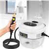Moongiantgo Pulitore a Vapore Professionale 2500W, Pulitore Vapore Casa con 6 Velocità Regolabile, 1.5L de Serbatoio, 20s Riscaldamento Rapido, Steam Cleaner per Casa, Cucina, Bagno, Auto (Bianco)