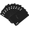 XiangJunly 10 Pezzi Set Apribottiglie Multifunzione: Portafoglio, Piatto Birra in Acciaio Inox e Design Asso di Picche con Carte da Poker - Finiture Argento/Nero (100, nero)