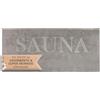 ZOLLNER Telo sauna - asciugamano da wellness 80x200 cm - lavabile a 60°C - Cotone - grigio chiaro con scritta SAUNA - Brillantezza colore grazie alla colorazione reattiva - Certificato OEKO TEX (R)