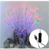 Ulalaza Lampada con ramo da 77 cm con 6 rami e 120 lampadine a LED Alimentata tramite USB Rami di salice illuminati a LED Utilizzare per riempire vasi per decorazioni natalizie per interni ed esterni
