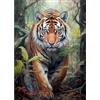 Lxmsja 5D Diamond Painting Adulti, Tigre Diamond Painting Kit Completo, Animale Diamantini Crystal Art, Strass Ricamo a Punto Croce, Hobby Creativi Adulti Decorazioni da Parete e Casa 30x40cm