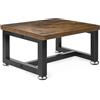 OUUTMEE Pedana in legno per bambini e adulti, pedana a 1 livello per letto in altezza con piedini antiscivolo fino a 150 kg, pedana per cucina, camera da letto, bagno (marrone)