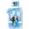 Halantex - Set a tema "Frozen" con copripiumino in cotone da 140 x 200 cm e federa da 70 x 90 cm, originale