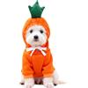 Qingwing Carota Felpa Cane, Costume Natale Cane, Felpe Carino Frutta Vestiti, Cani Costume di Natale Animali Domestici per Fotogatti e Cani di Taglia Piccola e Media (L)
