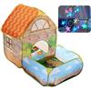 Benebomo Tenda da Gioco per Bambini, Casetta per Interni, Con area piscina di palline, Casetta da gioco al coperto per bambini e bambine, 160 x 80 x 115 cm