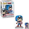 Funko Pop! & Pin: The Avengers: Gli eroi più potenti della Terra - 60° Anniversario, Capitan America con Pin, Amazon Exclusive