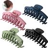 Sunshine smile Mollette per capelli grandi, 4 pezzi, forcine per capelli per donne e ragazze, fermagli per artigli, antiscivolo, irregolari, clip a mandibola, forcina in metallo