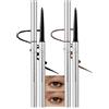 Lestpola 2 eyeliner in gel impermeabile, nero e marrone matte, crema waterline eyeliner resistente, resistente alle sbavature, matita per eye liner altamente pigmentata, trucco ipoallergenico per occhi