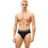 Tommy Hilfiger Uomo Slip Hipster Confezione da 3 con Fascia con Logo, Multicolore (Blk/Drk Ash/Wht), L